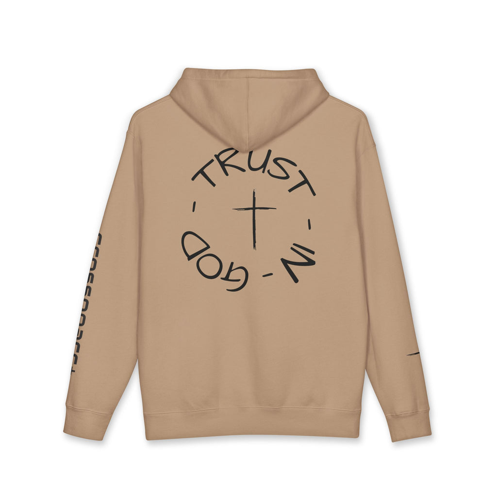 Trust in God Hoodie — Christian Cross Pullover (John 3:16)
