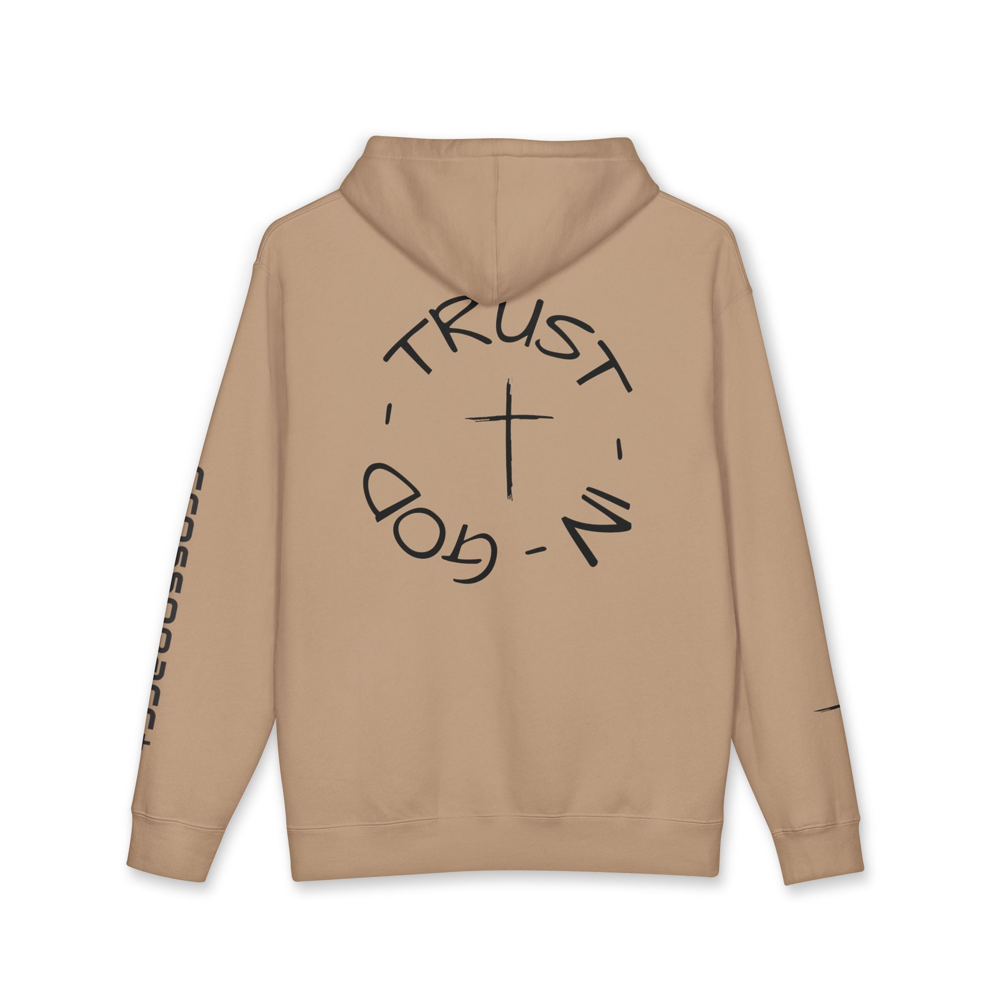 Trust in God Hoodie — Christian Cross Pullover (John 3:16)