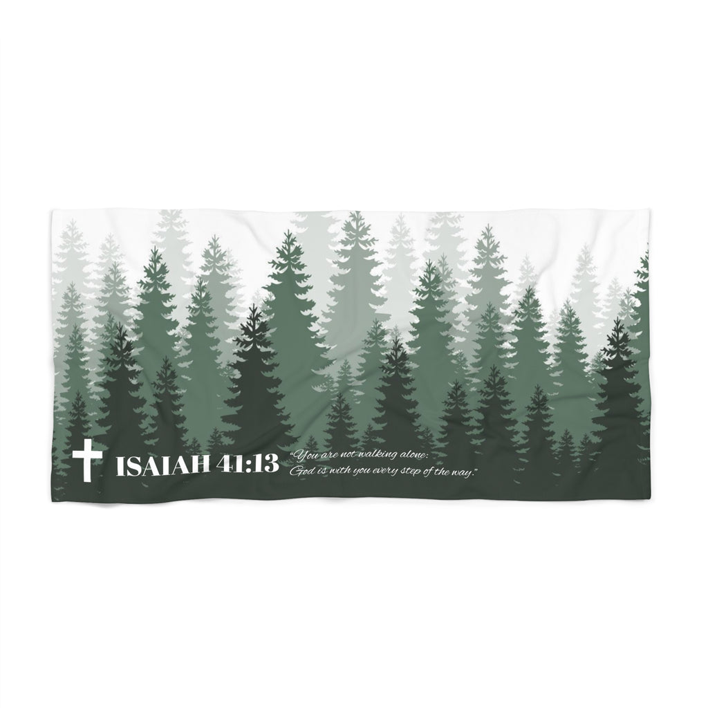Isaiah 41:13 Beach Towel