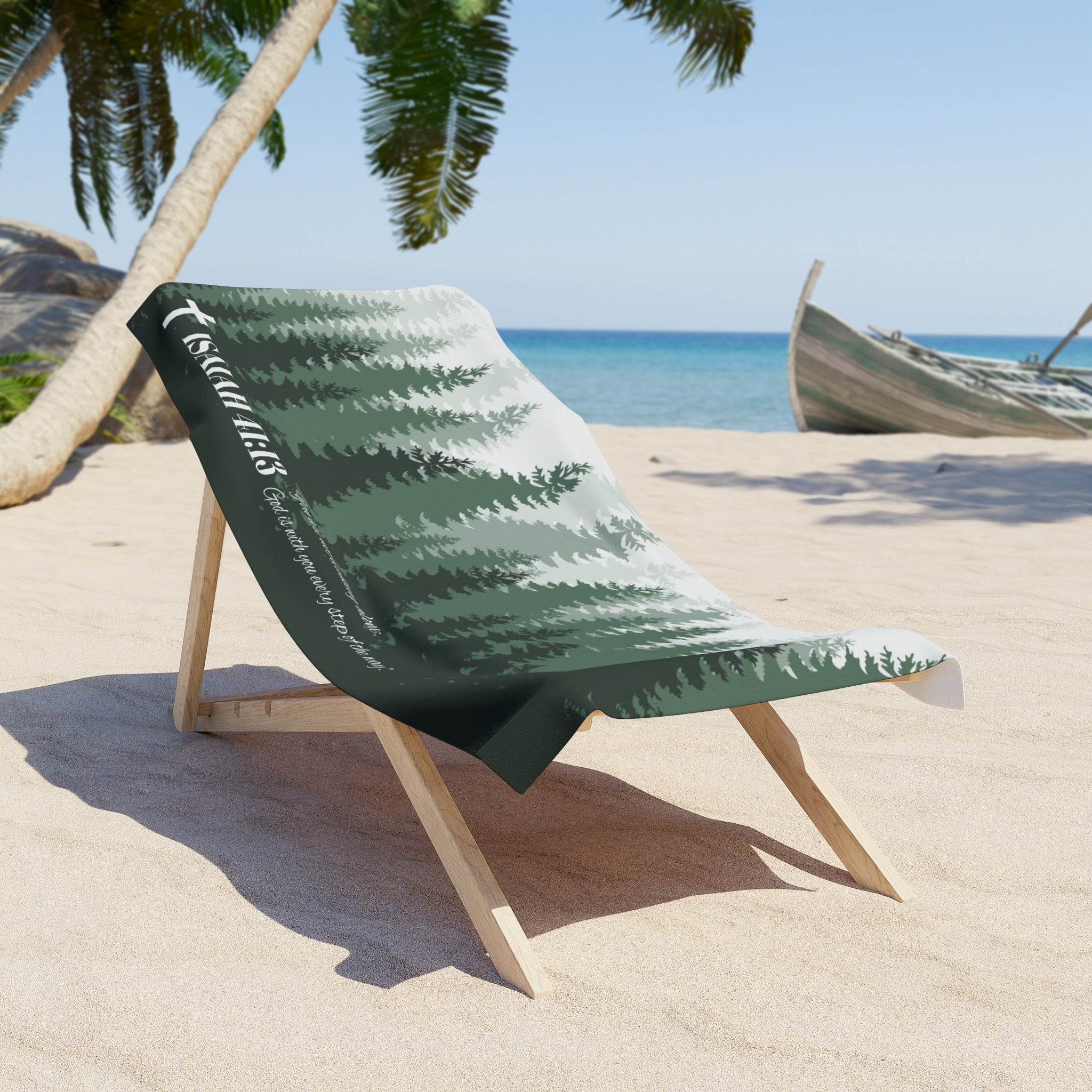 Isaiah 41:13 Beach Towel