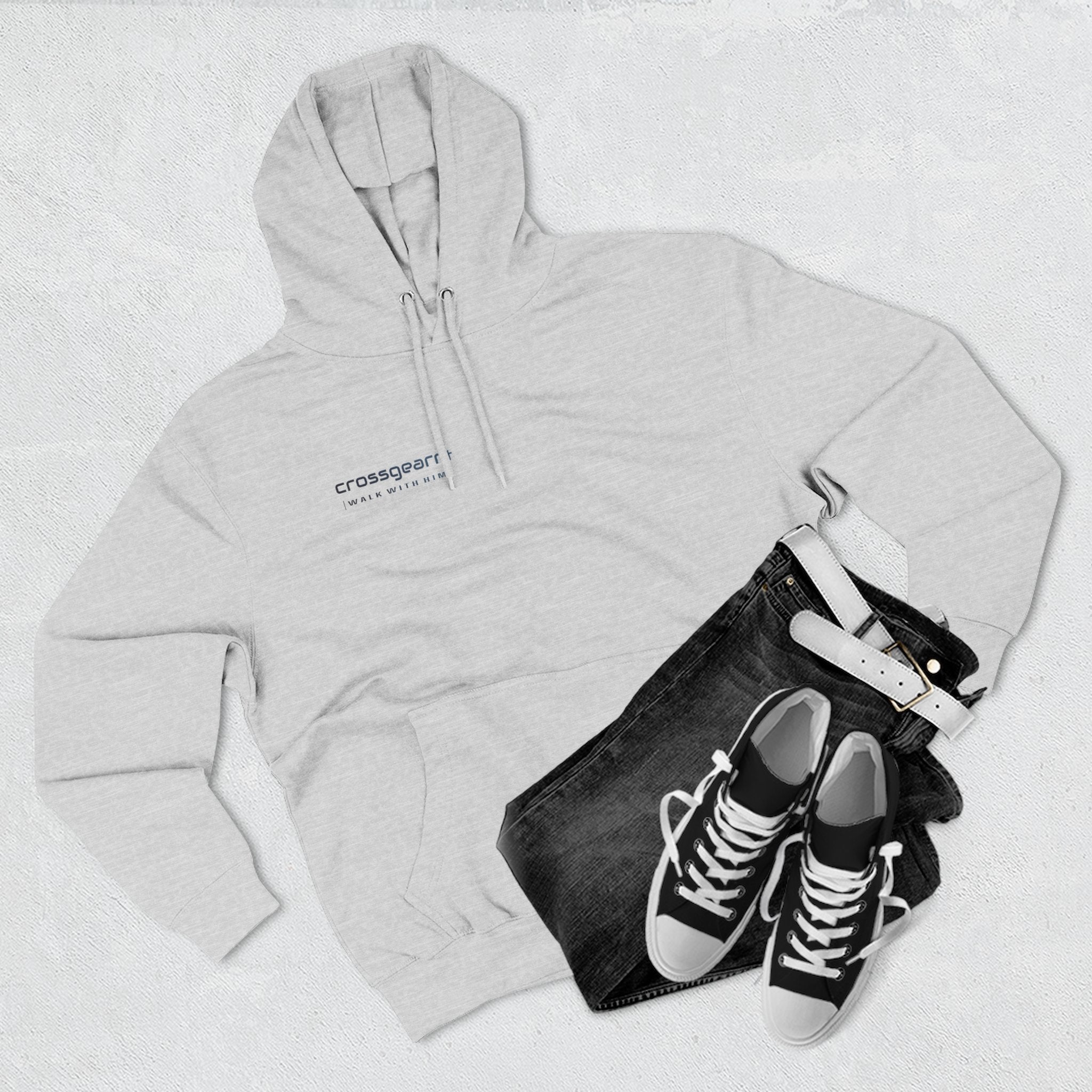 God Isaiah 41:13 Fleece Hoodie | WALK WITH HIM