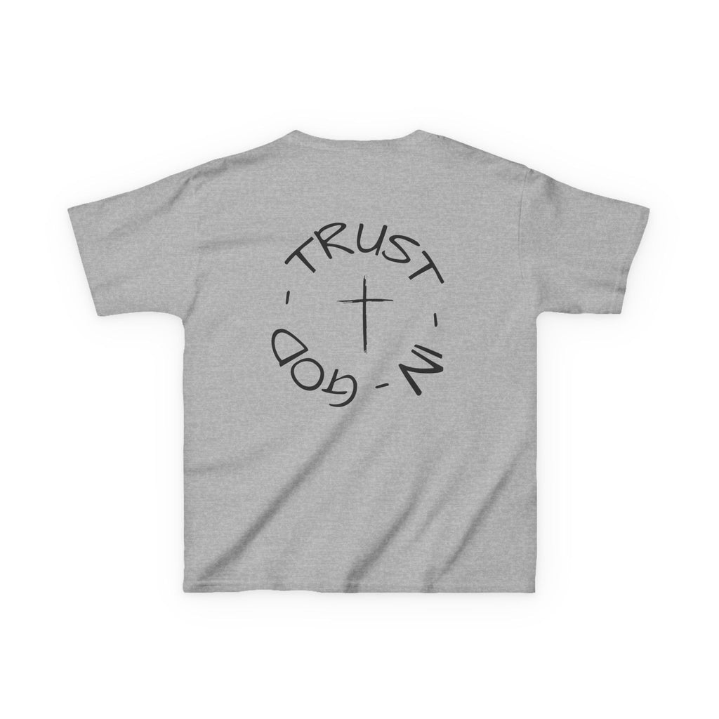 Kids Christian Faith T-Shirt — "Trust in God" Cross Tee