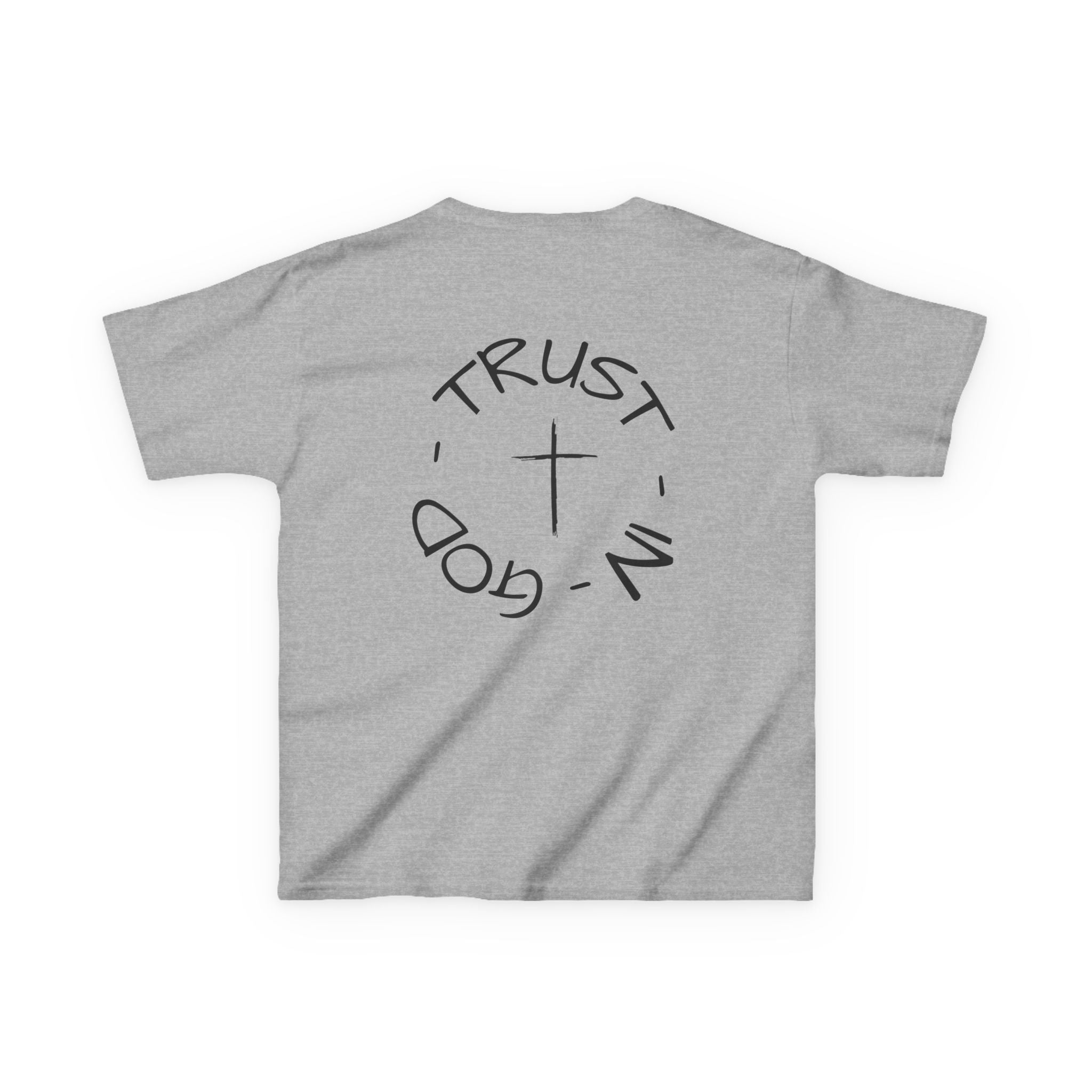 Kids Christian Faith T-Shirt — "Trust in God" Cross Tee