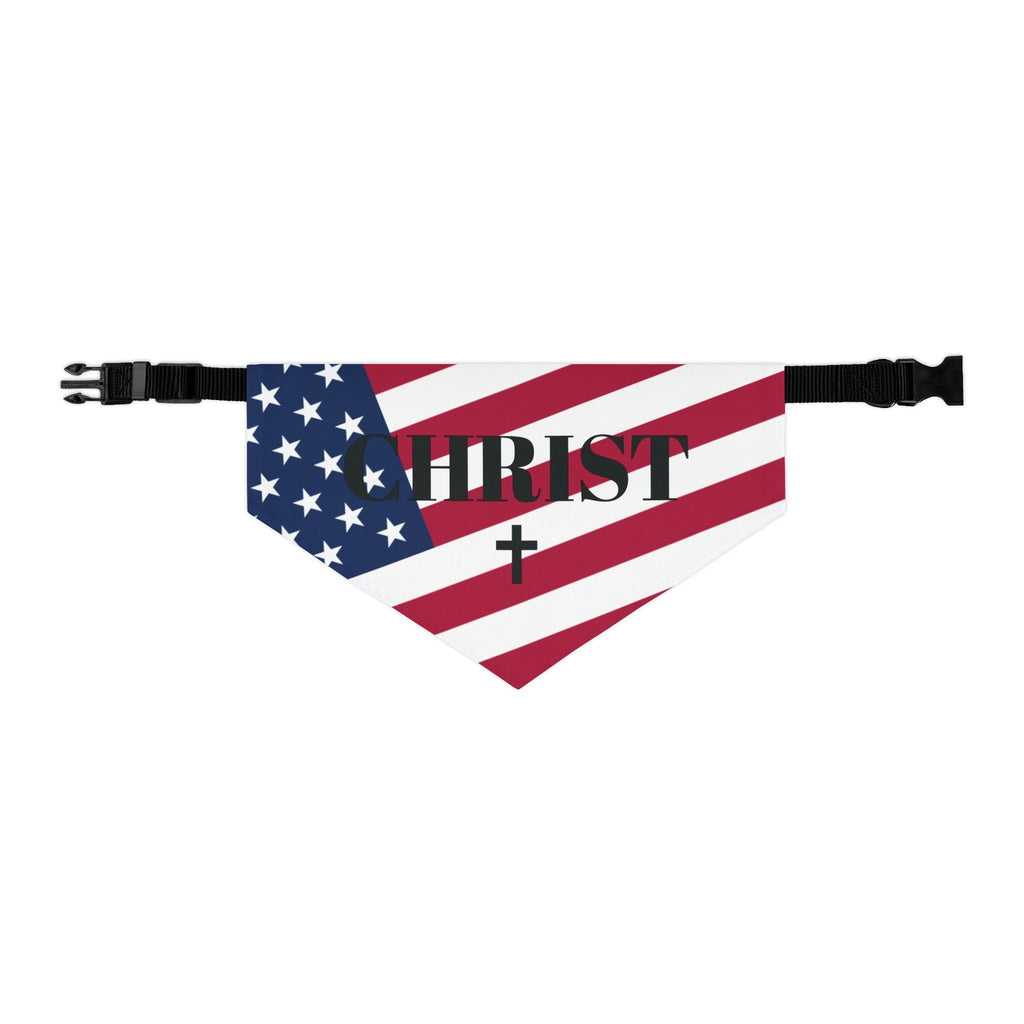 Patriotic Christian Pet Bandana Collar