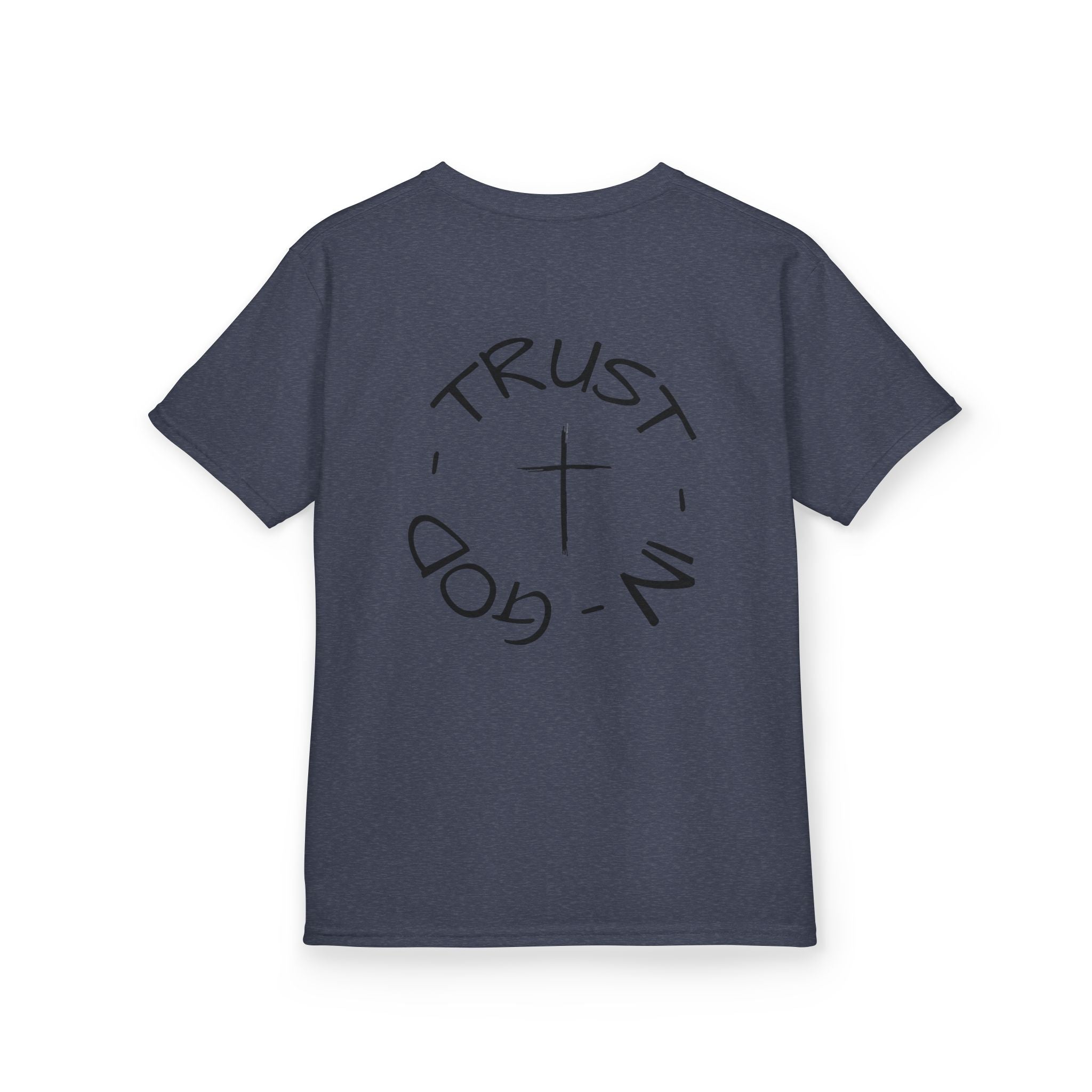 Kids Christian Faith T-Shirt — "Trust in God" Cross Tee