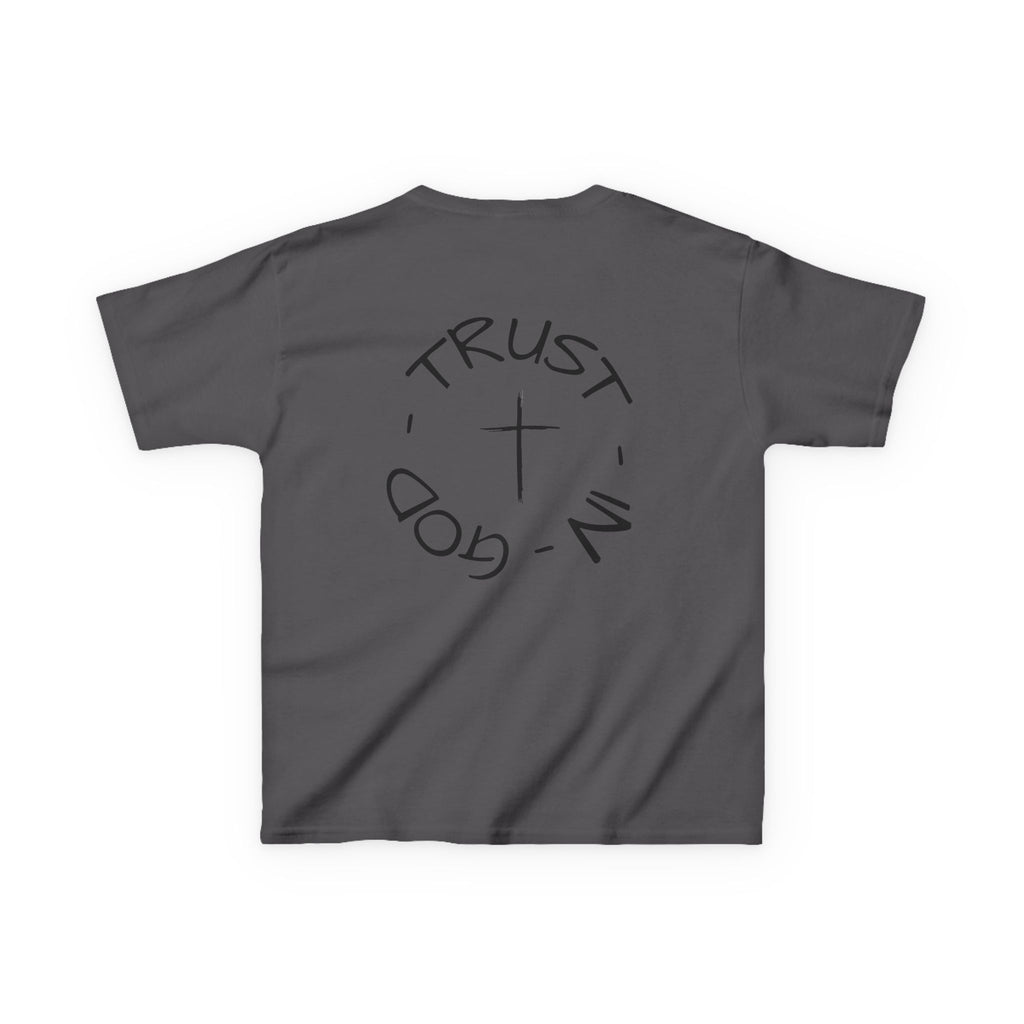 Kids Christian Faith T-Shirt — "Trust in God" Cross Tee