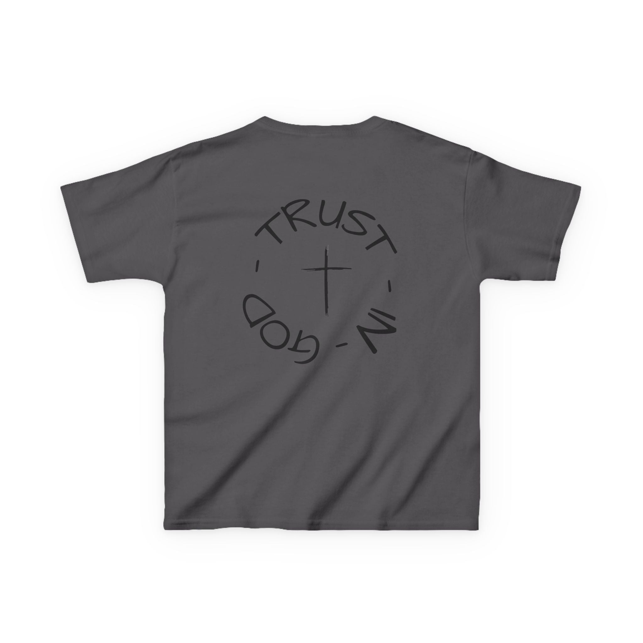 Kids Christian Faith T-Shirt — "Trust in God" Cross Tee