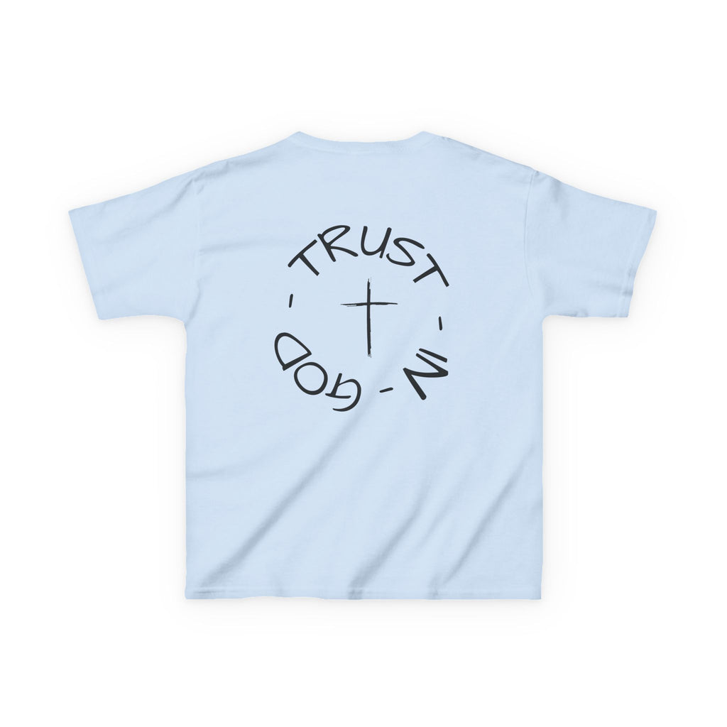 Kids Christian Faith T-Shirt — "Trust in God" Cross Tee