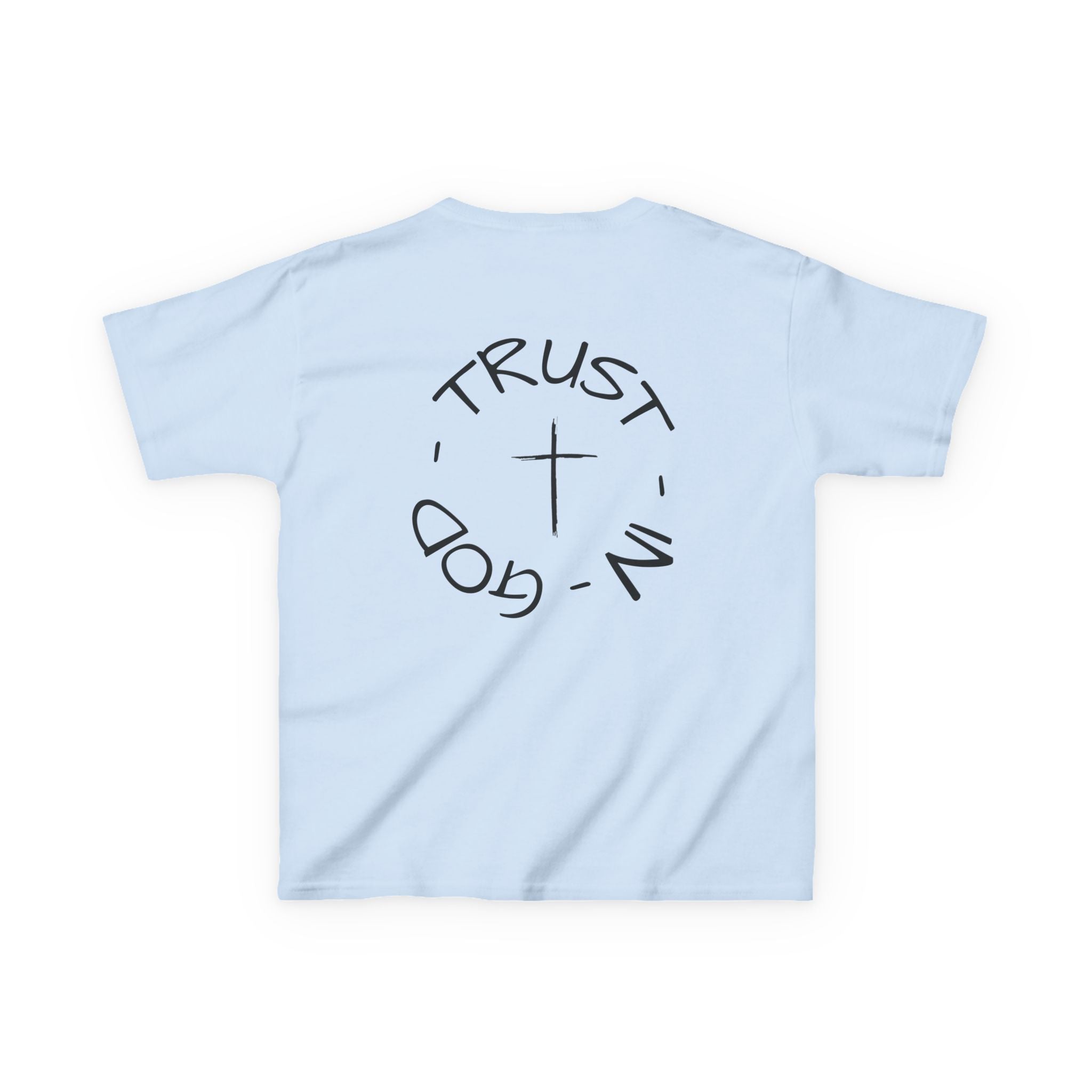 Kids Christian Faith T-Shirt — "Trust in God" Cross Tee