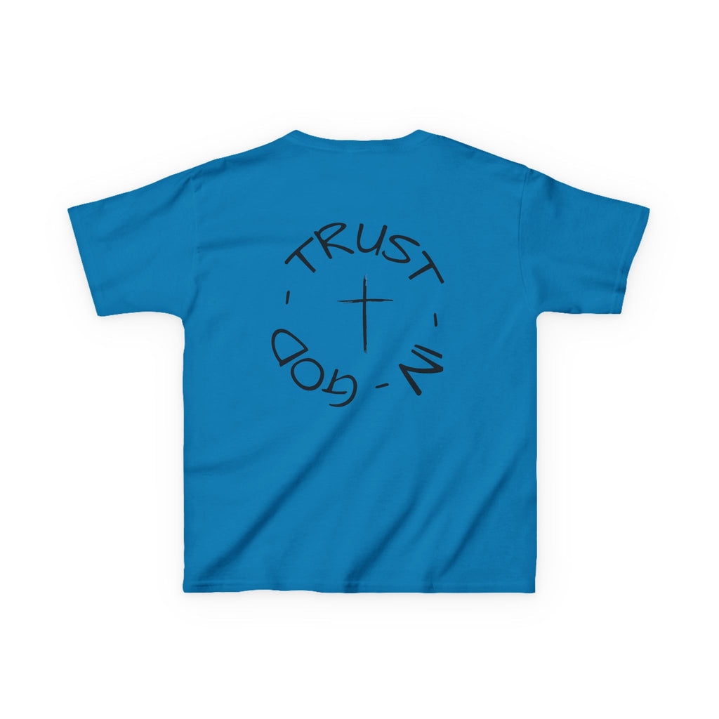 Kids Christian Faith T-Shirt — "Trust in God" Cross Tee