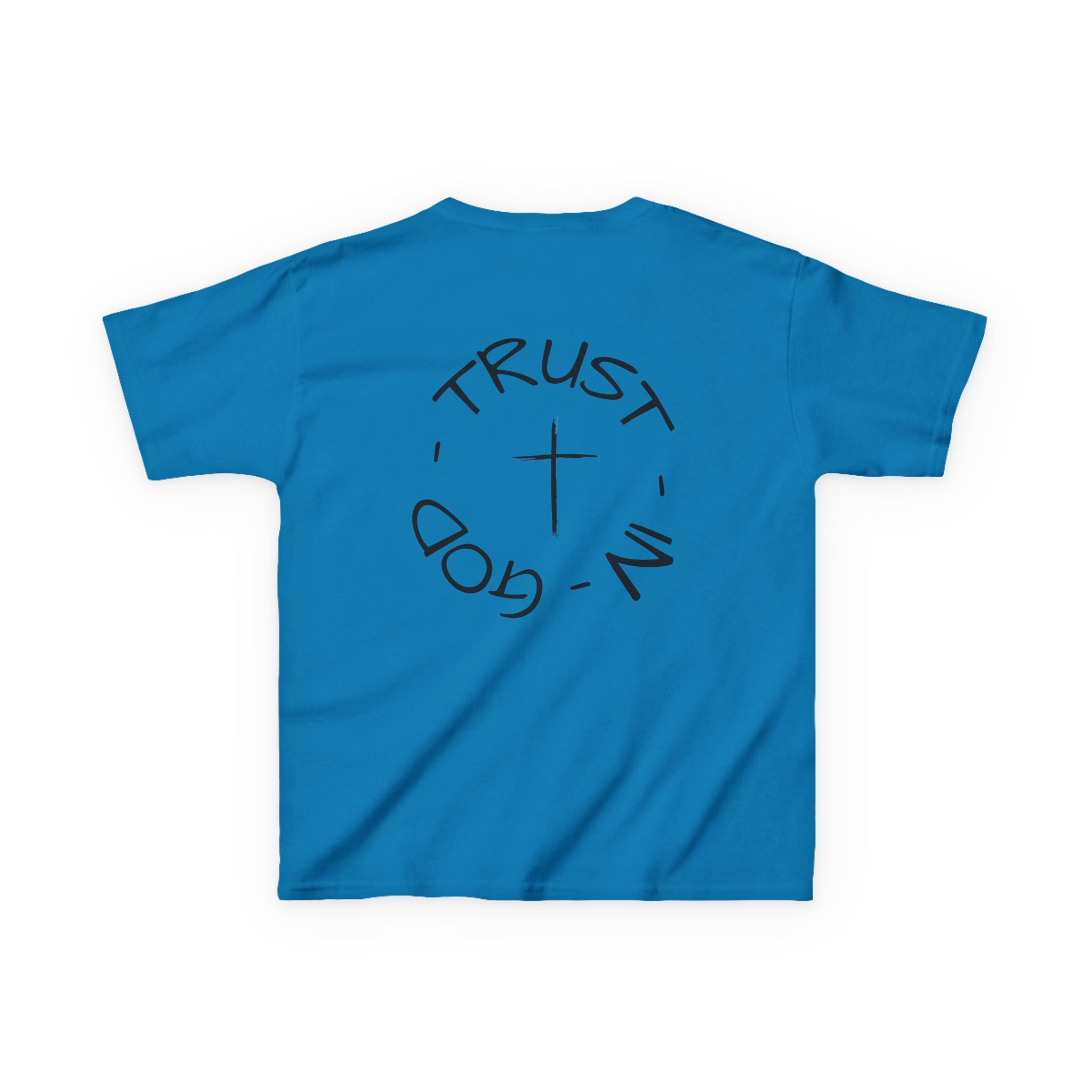 Kids Christian Faith T-Shirt — "Trust in God" Cross Tee