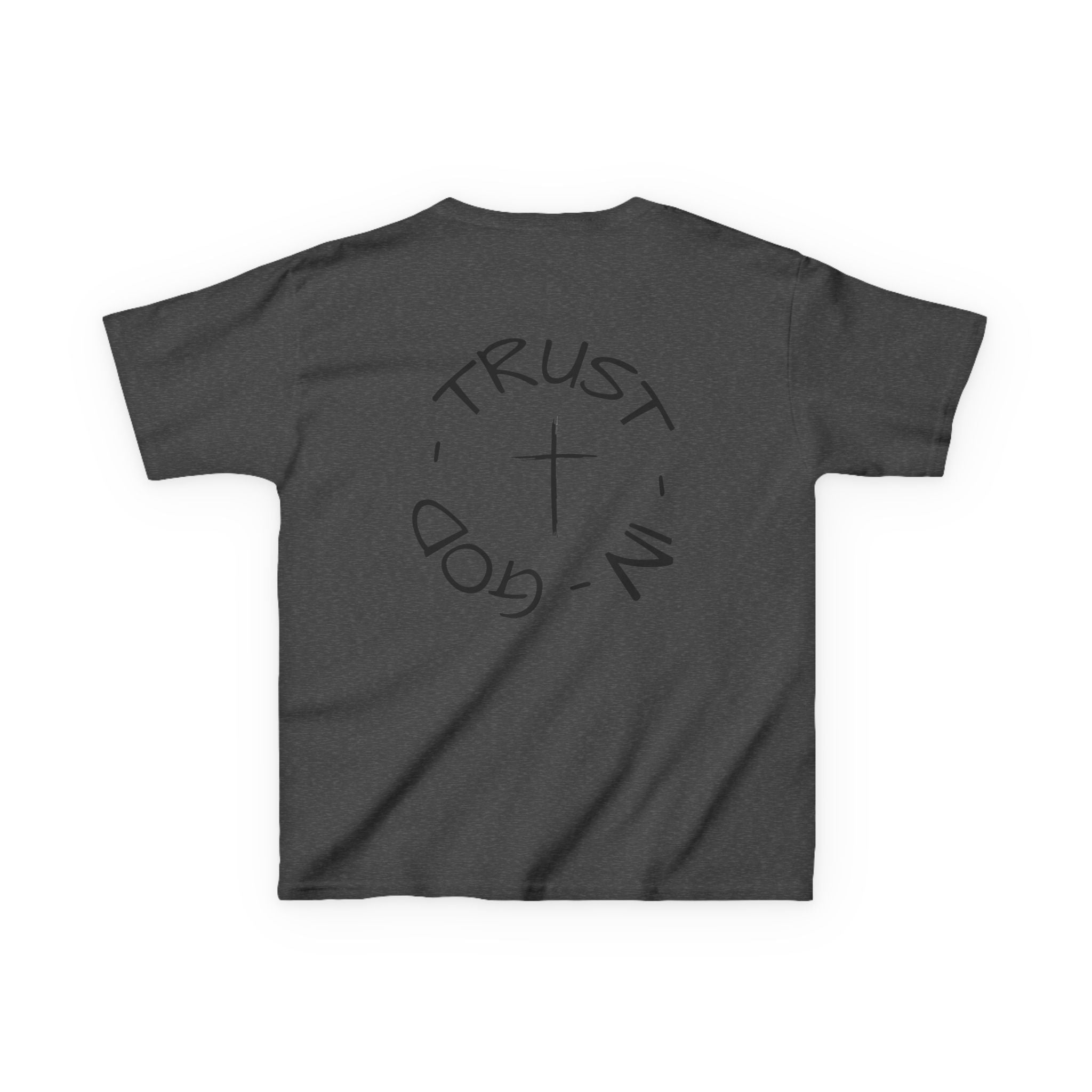 Kids Christian Faith T-Shirt — "Trust in God" Cross Tee