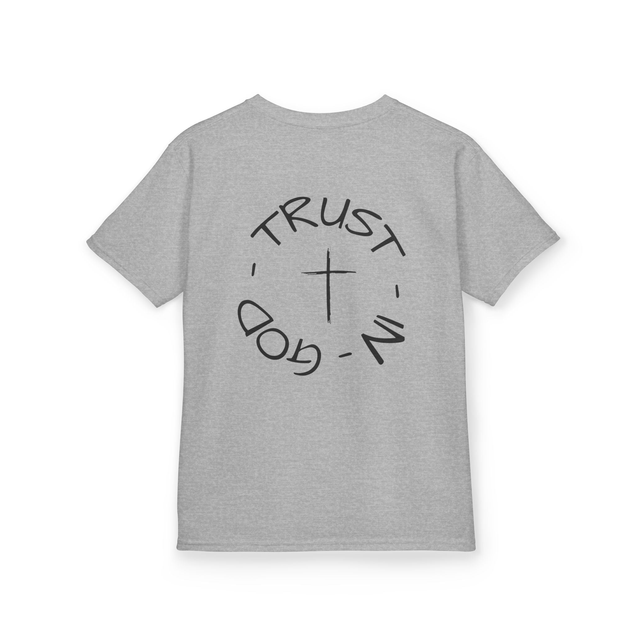 Kids Christian Faith T-Shirt — "Trust in God" Cross Tee