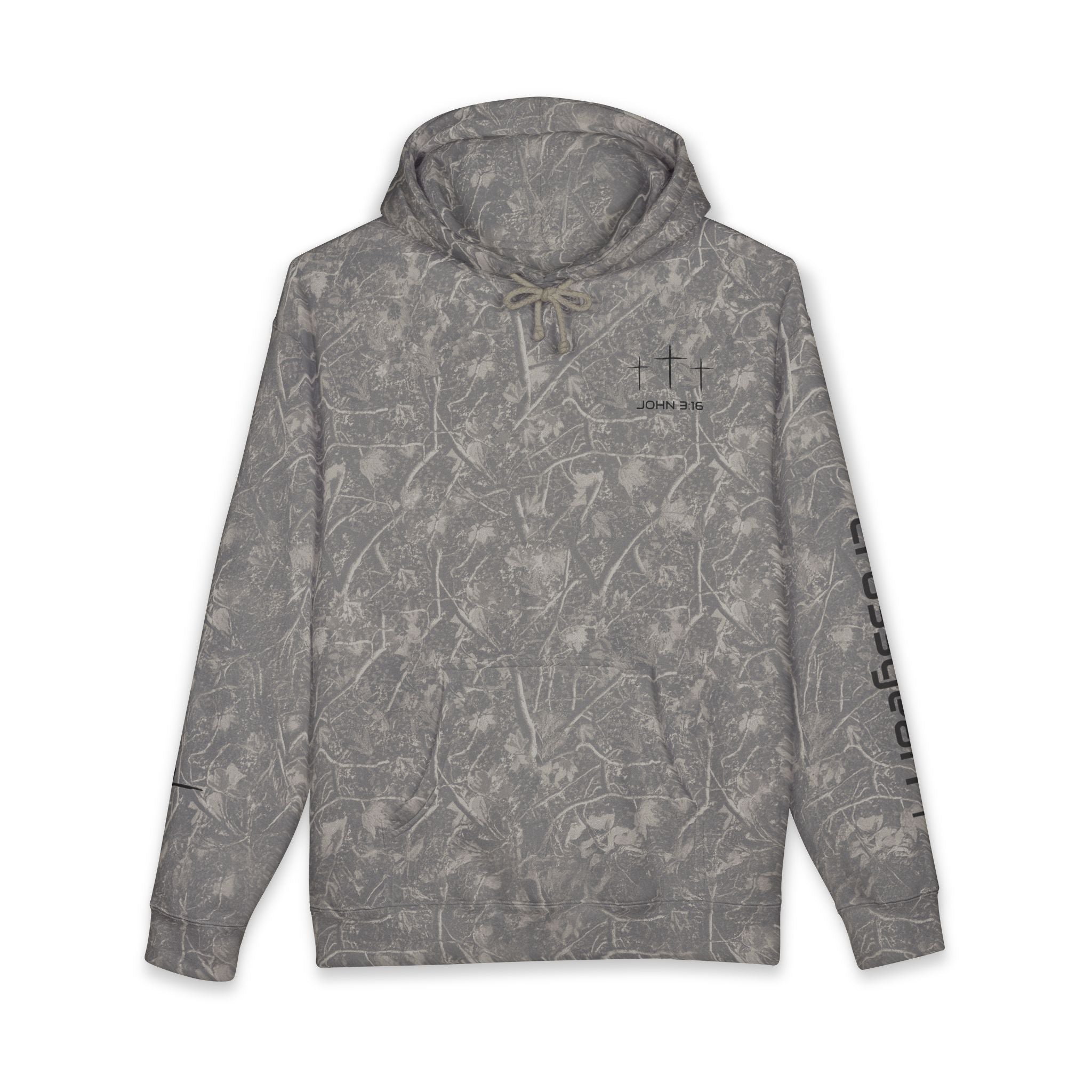 Trust in God Hoodie — Christian Cross Pullover (John 3:16)