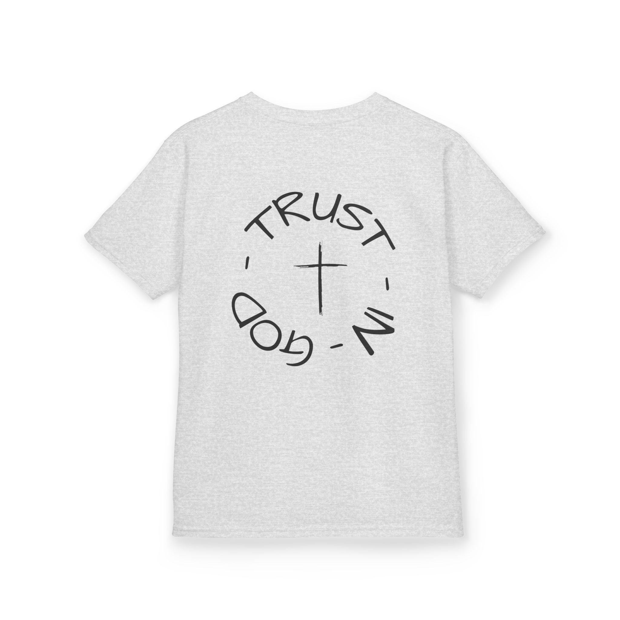Kids Christian Faith T-Shirt — "Trust in God" Cross Tee