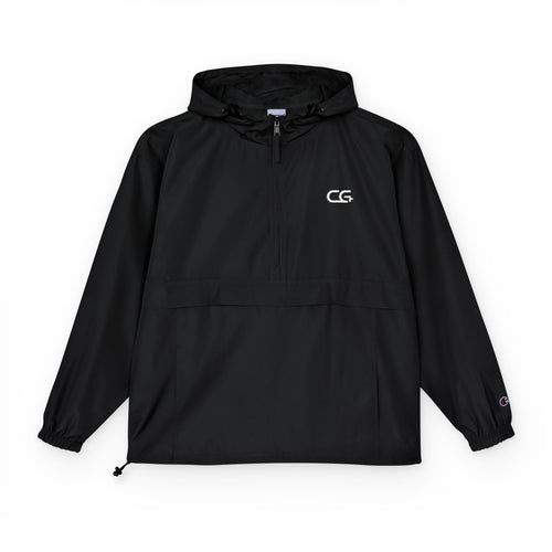 Black Packable Anorak Jacket