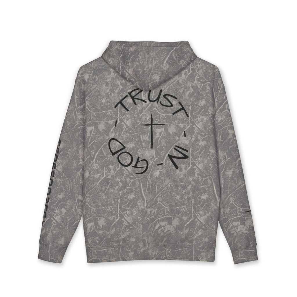 Trust in God Hoodie — Christian Cross Pullover (John 3:16)