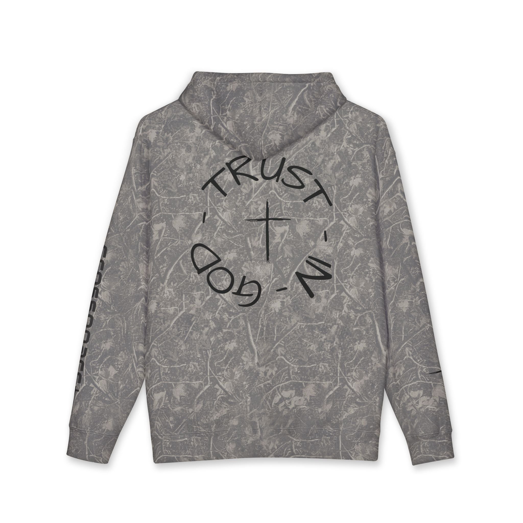 Trust in God Hoodie — Christian Cross Pullover (John 3:16)