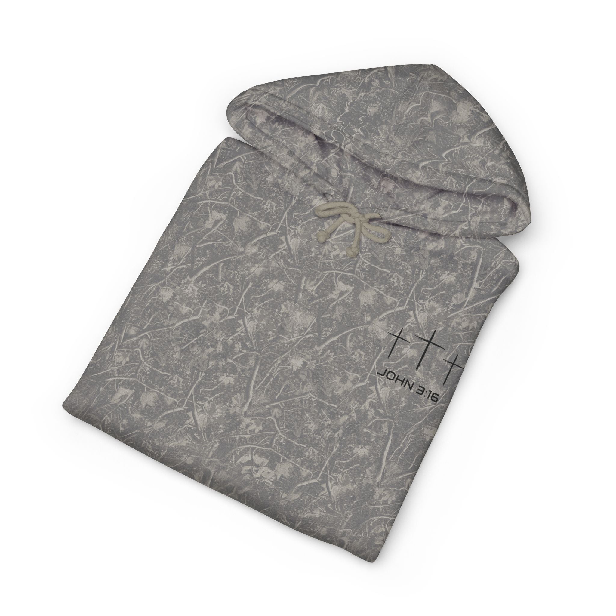 Trust in God Hoodie — Christian Cross Pullover (John 3:16)