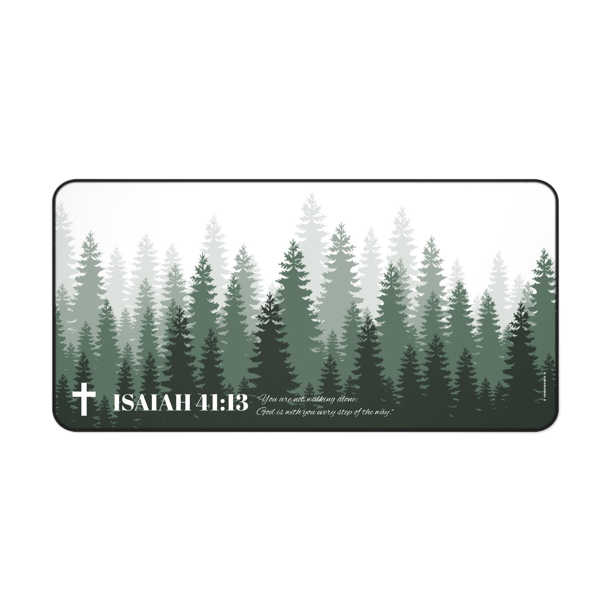 Isaiah 41:13 Forest Desk Mat
