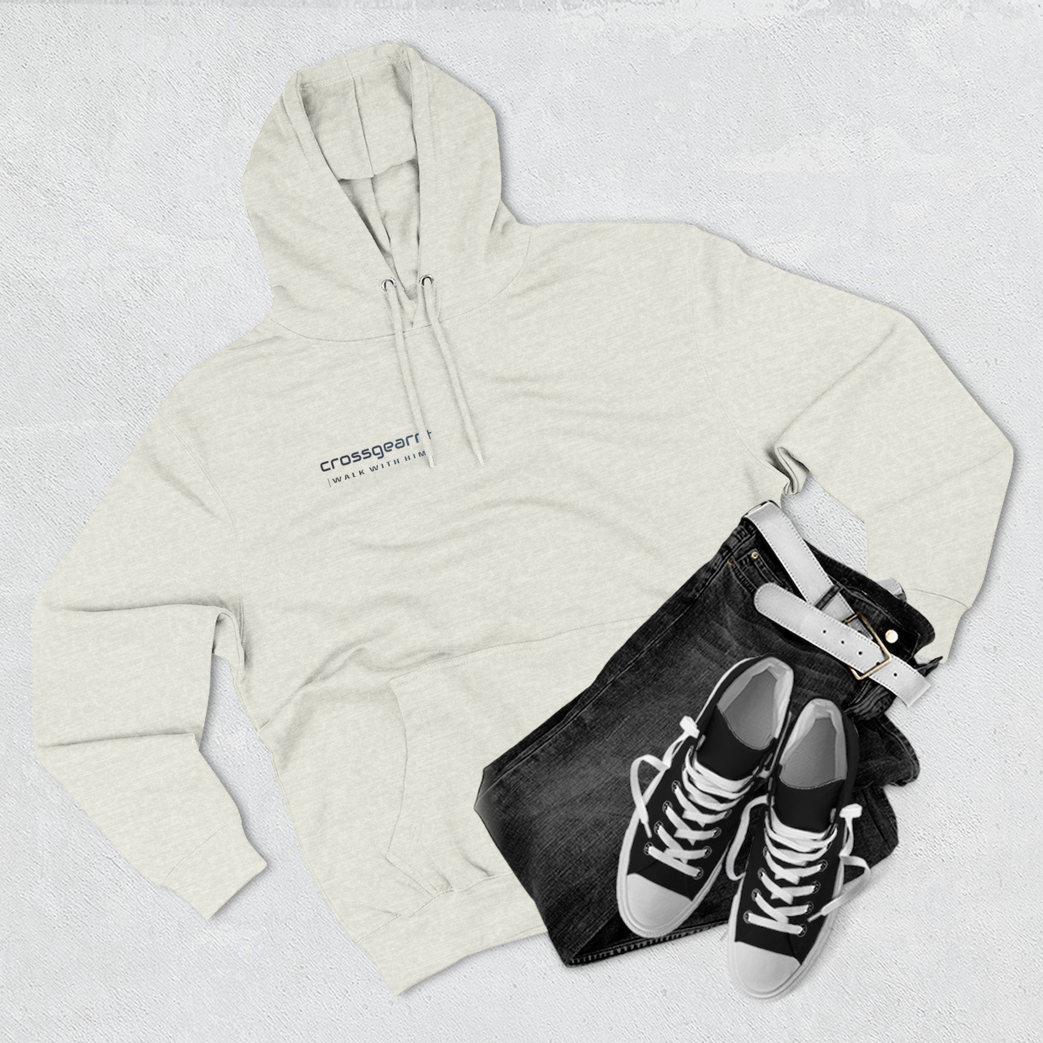 God Isaiah 41:13 Fleece Hoodie | WALK WITH HIM