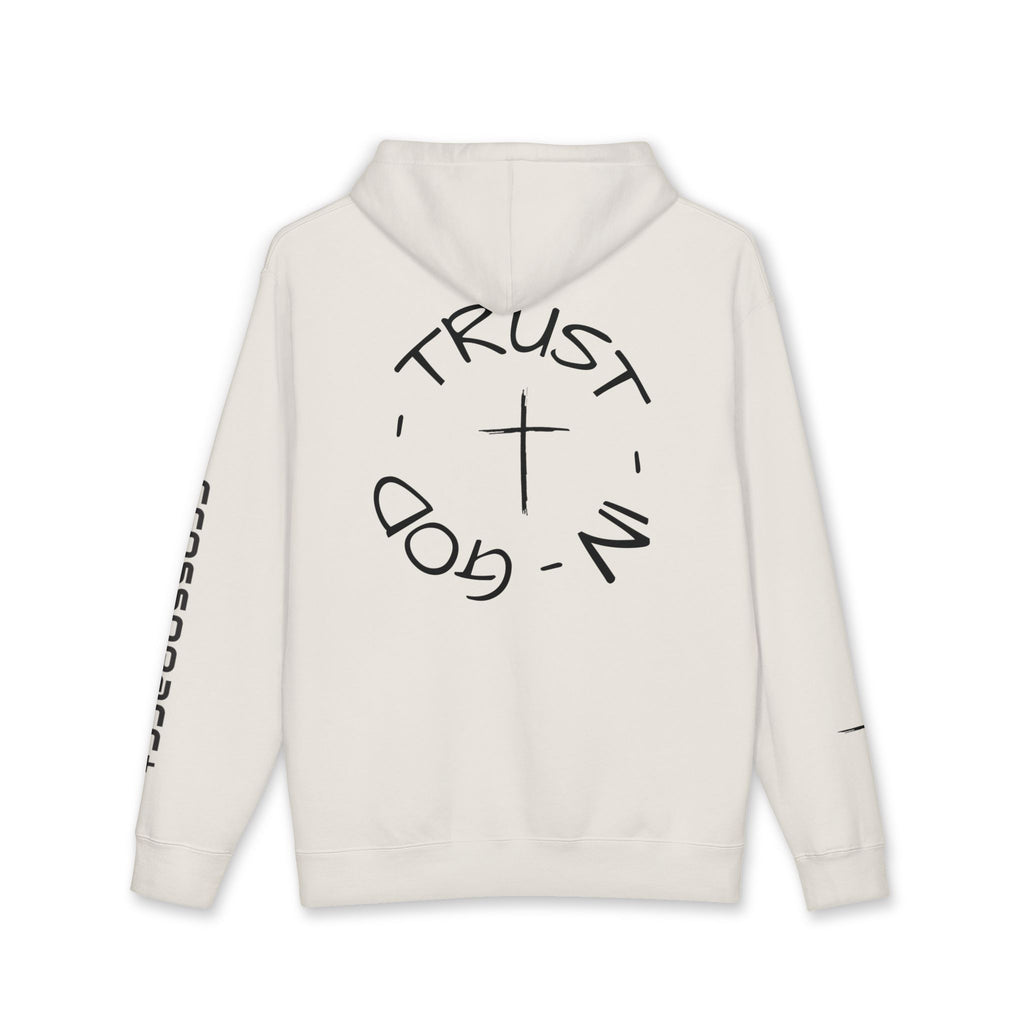 Trust in God Hoodie — Christian Cross Pullover (John 3:16)