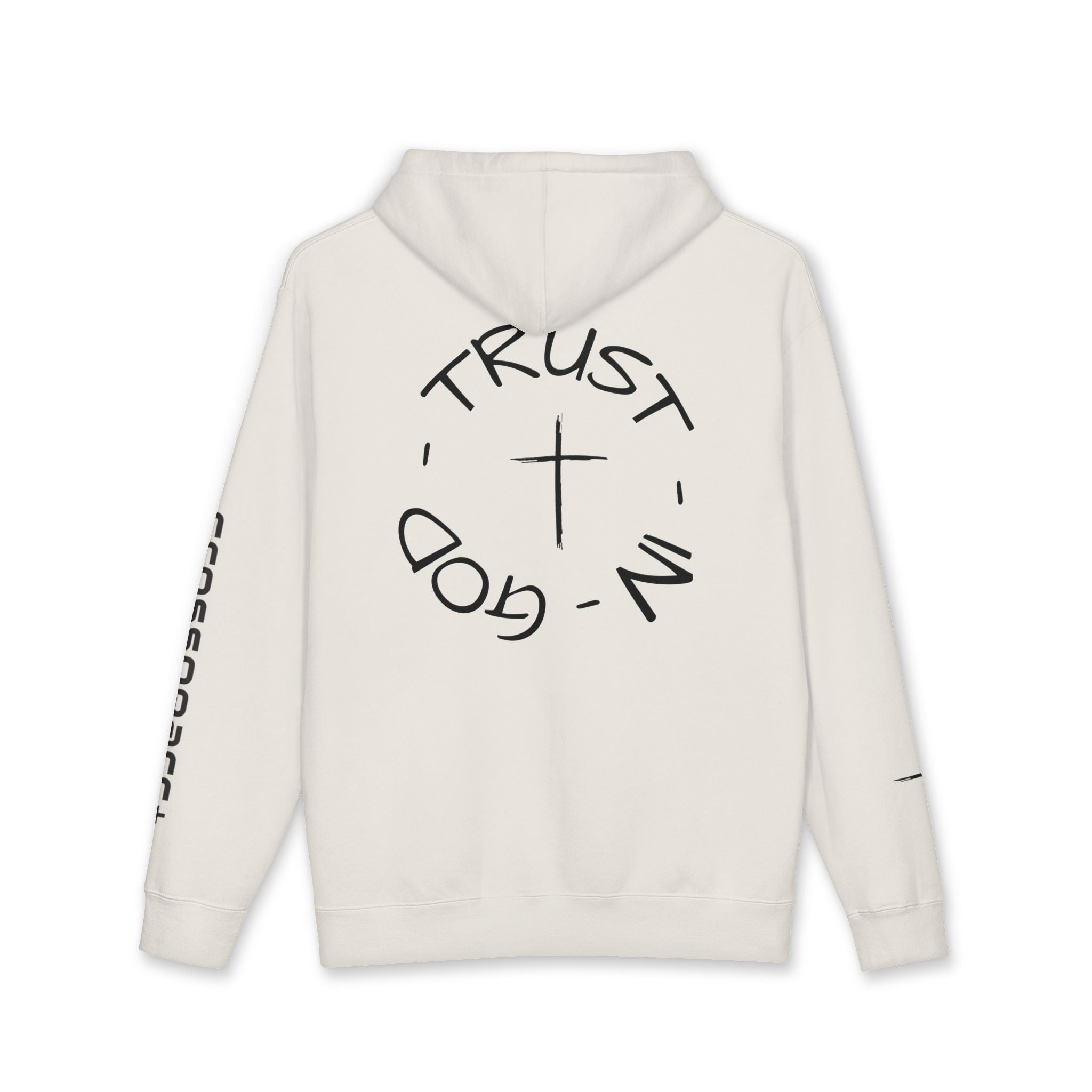 Trust in God Hoodie — Christian Cross Pullover (John 3:16)