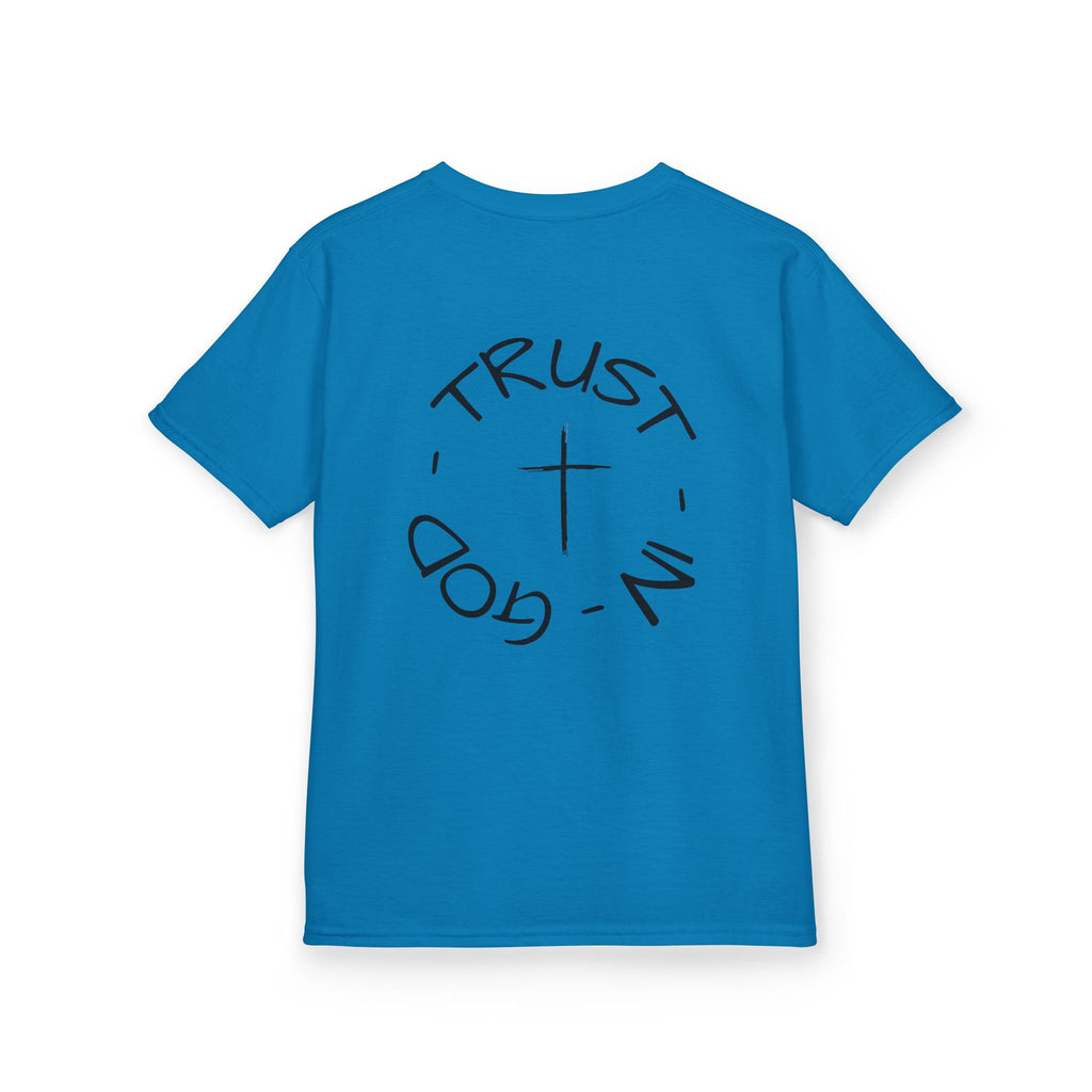 Kids Christian Faith T-Shirt — "Trust in God" Cross Tee