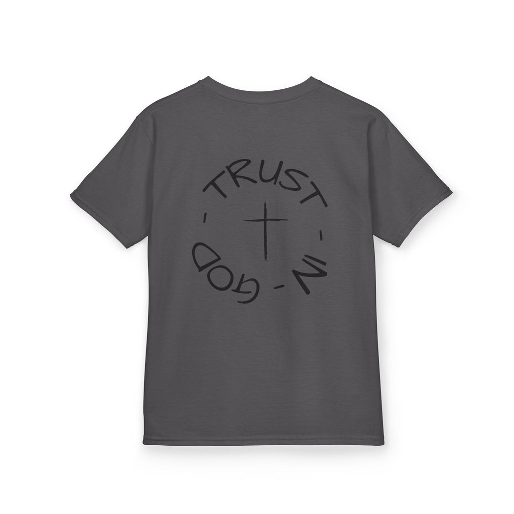 Kids Christian Faith T-Shirt — "Trust in God" Cross Tee