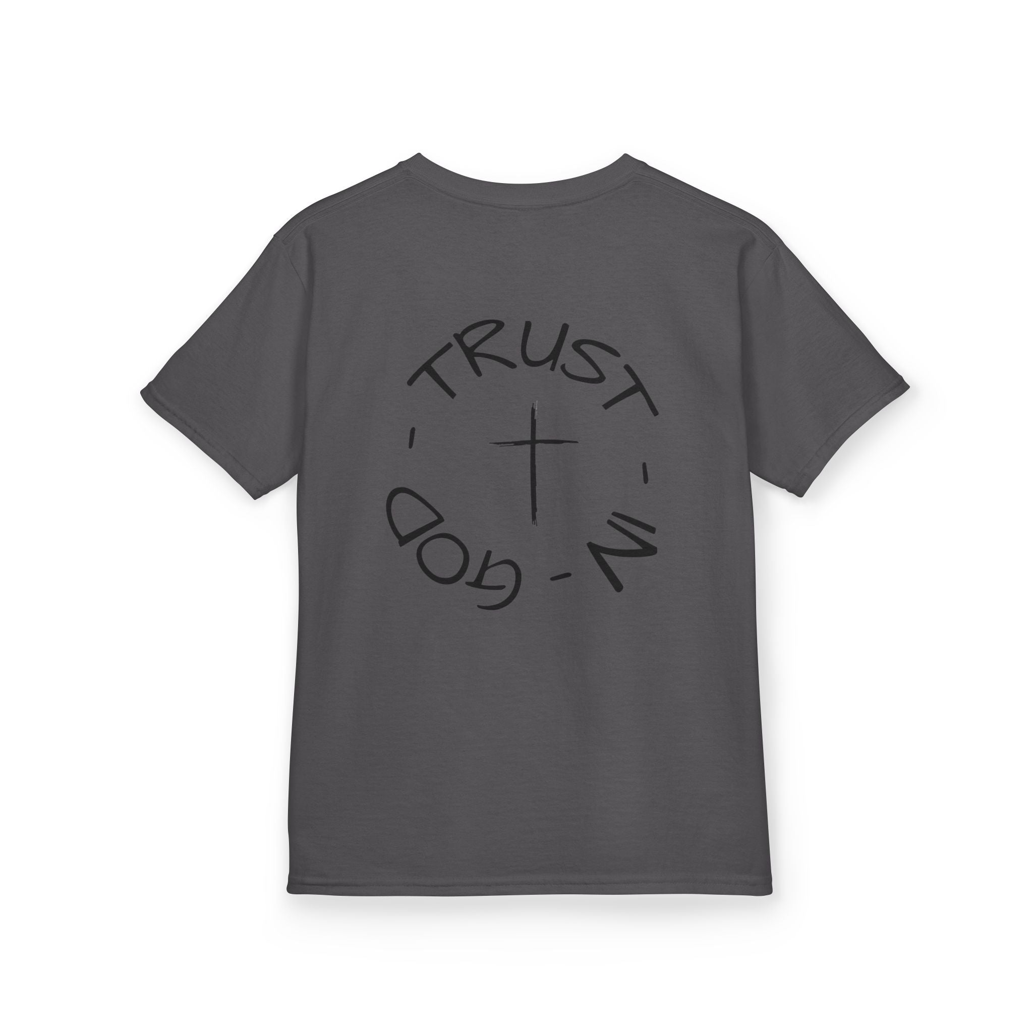 Kids Christian Faith T-Shirt — "Trust in God" Cross Tee