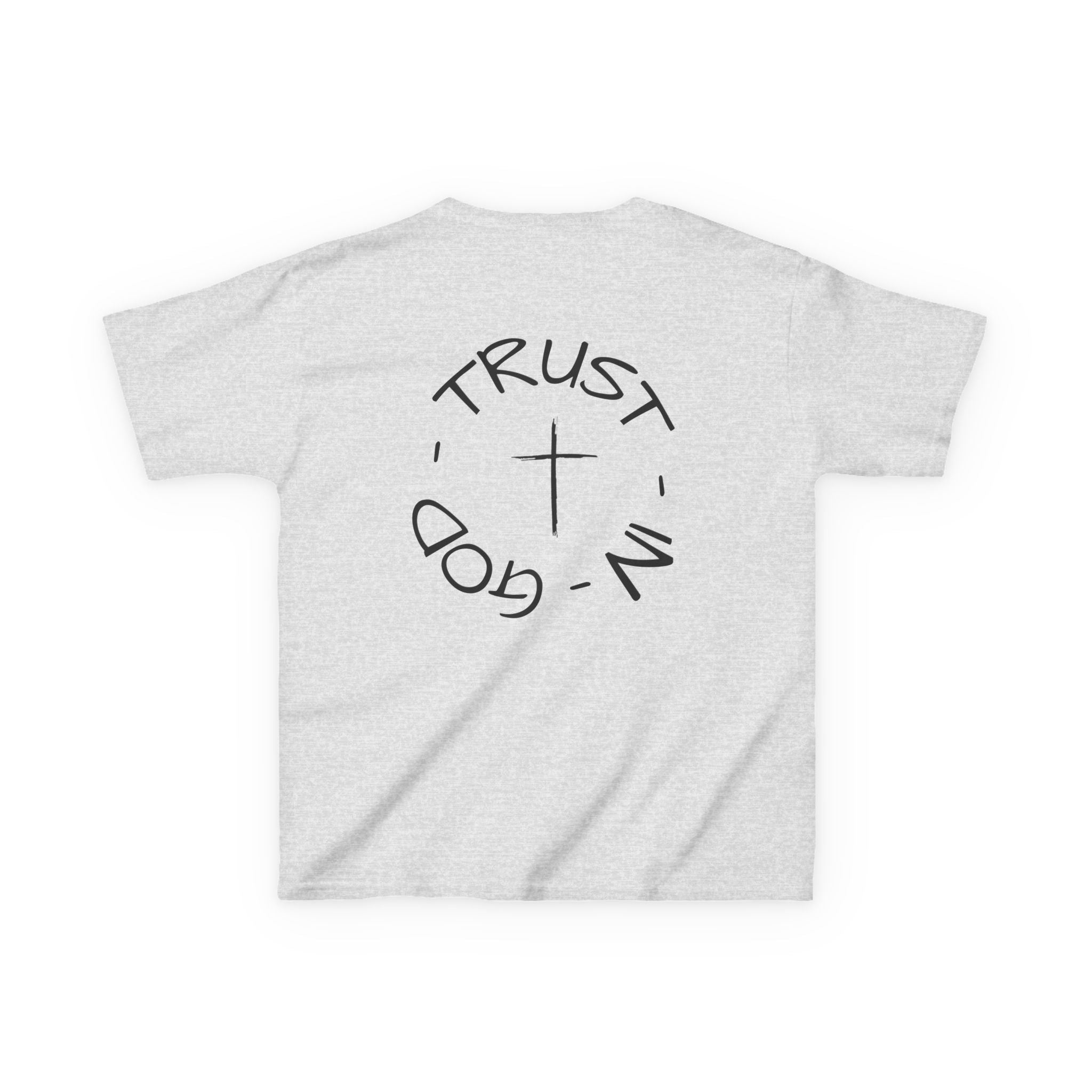 Kids Christian Faith T-Shirt — "Trust in God" Cross Tee