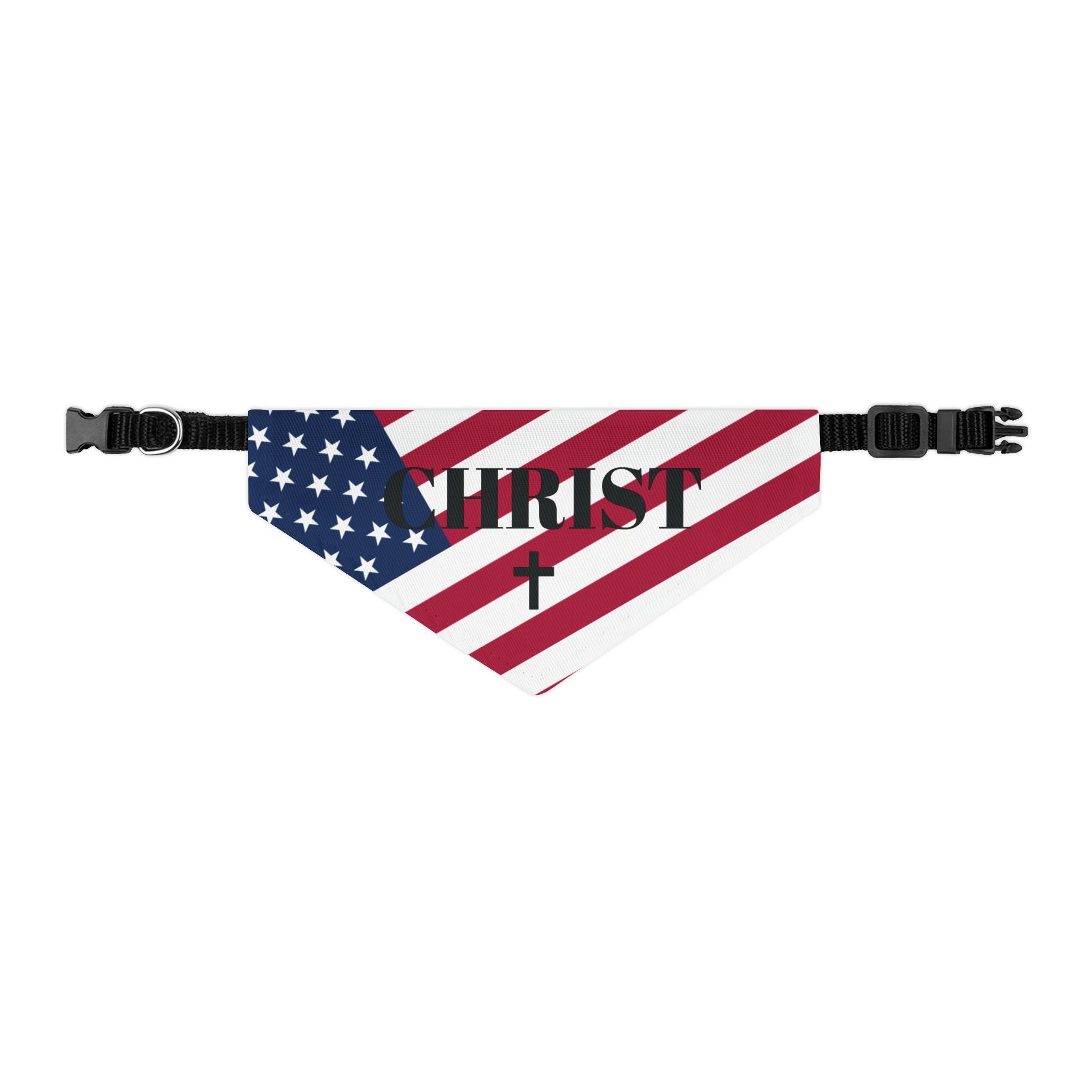 Patriotic Christian Pet Bandana Collar