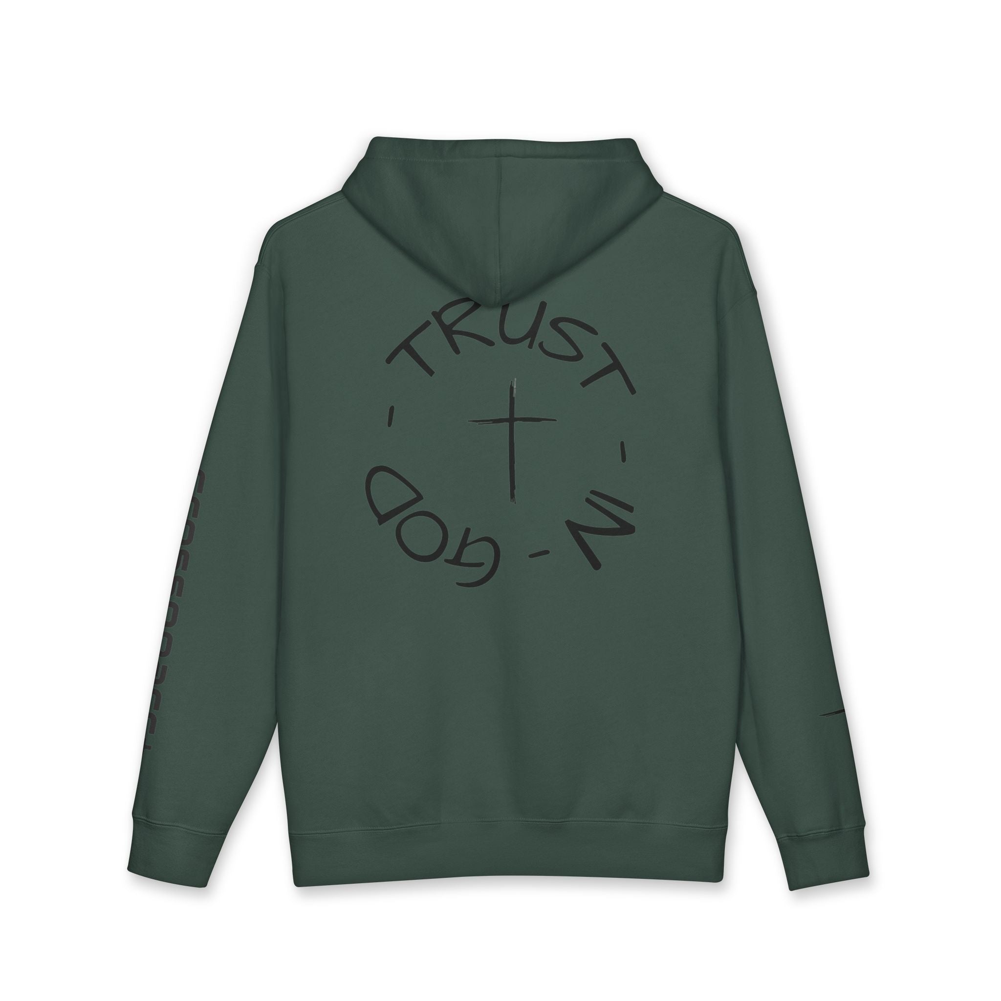 Trust in God Hoodie — Christian Cross Pullover (John 3:16)