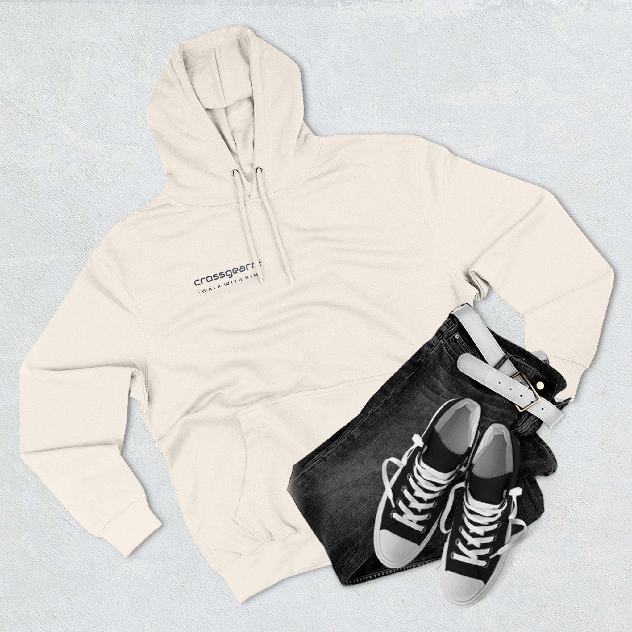 God Isaiah 41:13 Fleece Hoodie | WALK WITH HIM
