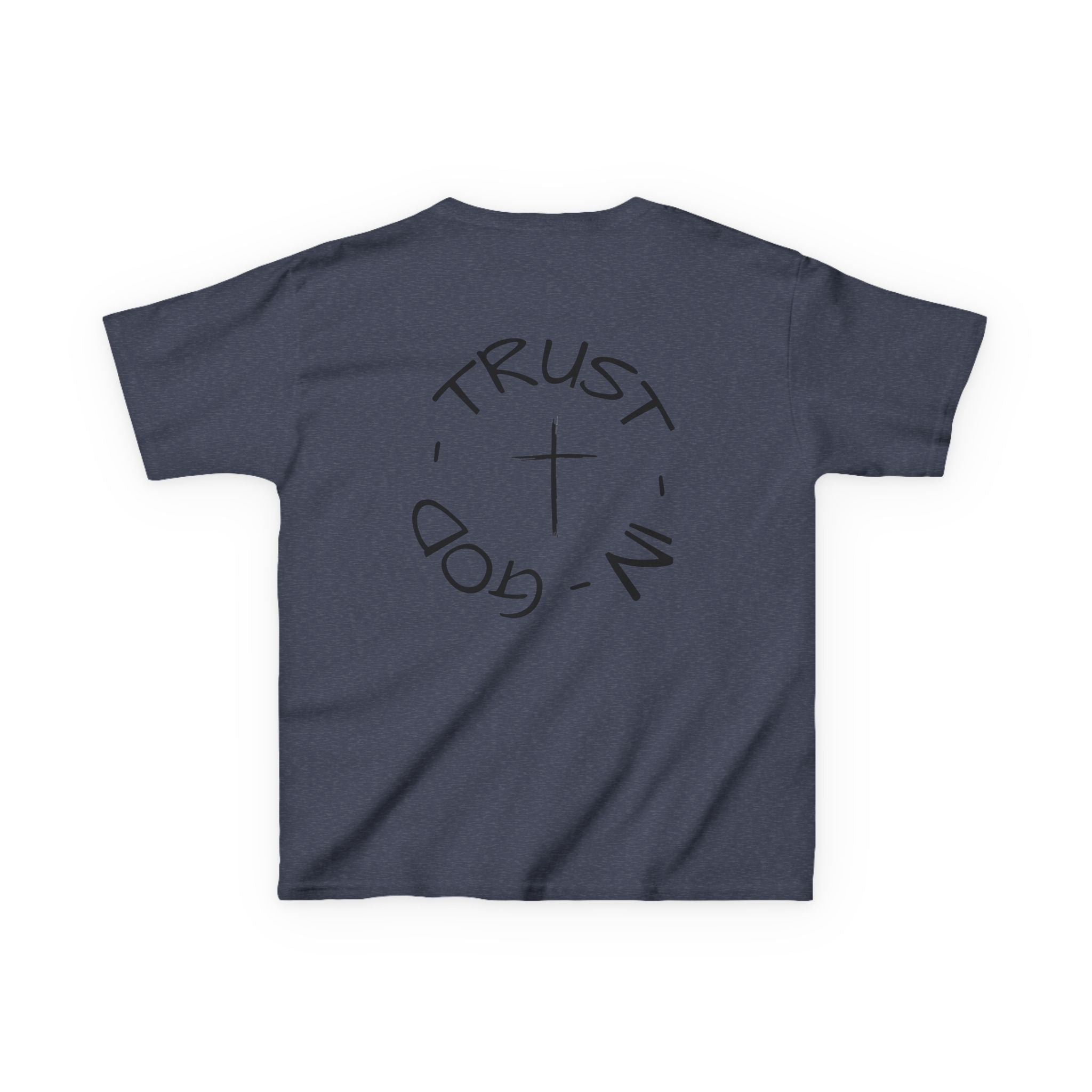 Kids Christian Faith T-Shirt — "Trust in God" Cross Tee